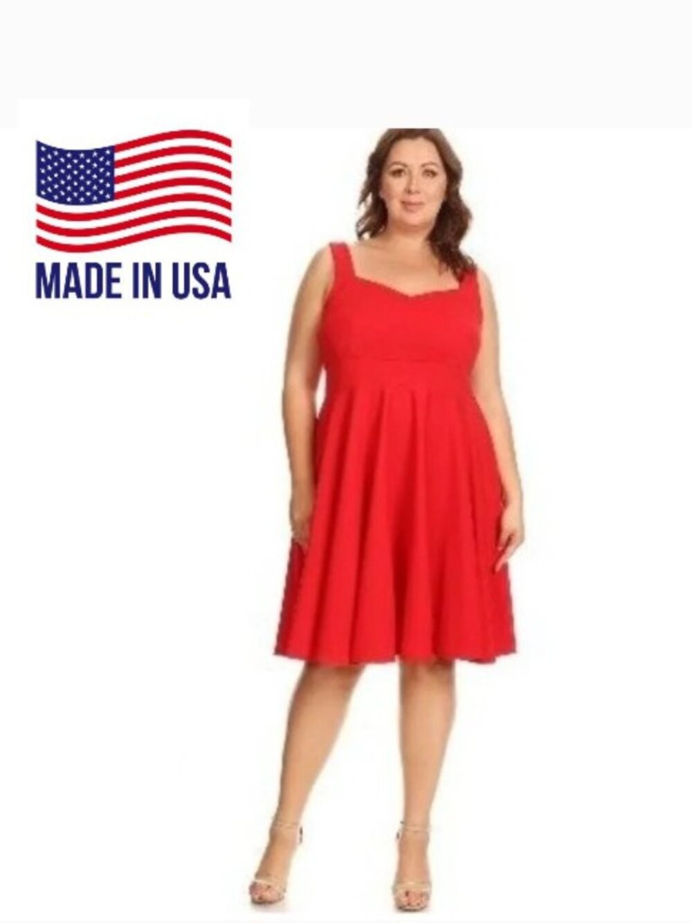 Women dress plus size sleeveless 2X